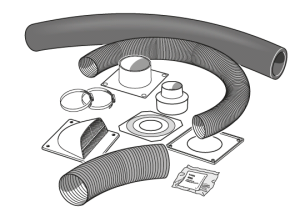 Contura luchttoevoerset 20/30/50/310/320/500S/600S/700S/800S/900Style/ 65mm 